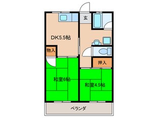 吉里マンションの物件間取画像